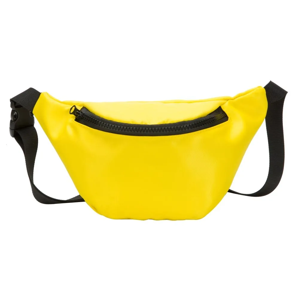 

Fashion Children's Waist Bag Solid Chest Bag Coin Purse Snack Pack black Fanny Pack For Child Sac Transparent