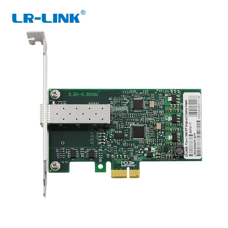 LR-LINK 9030PF-SFP PCI Express Ethernet сетевой интерфейс контроллер карты 100 Мб серверный адаптер Intel 82574 чип Настольный ПК