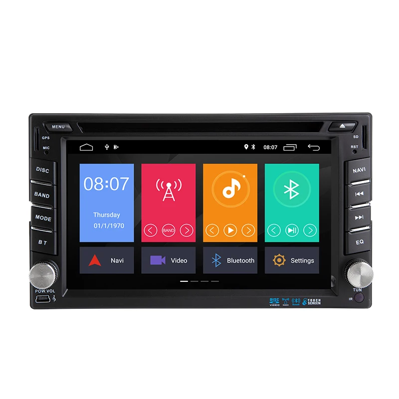 Android 8 1 четырехъядерный 7 дюймовый универсальный GPS Bluetooth Автомобильный dvd плеер 2G