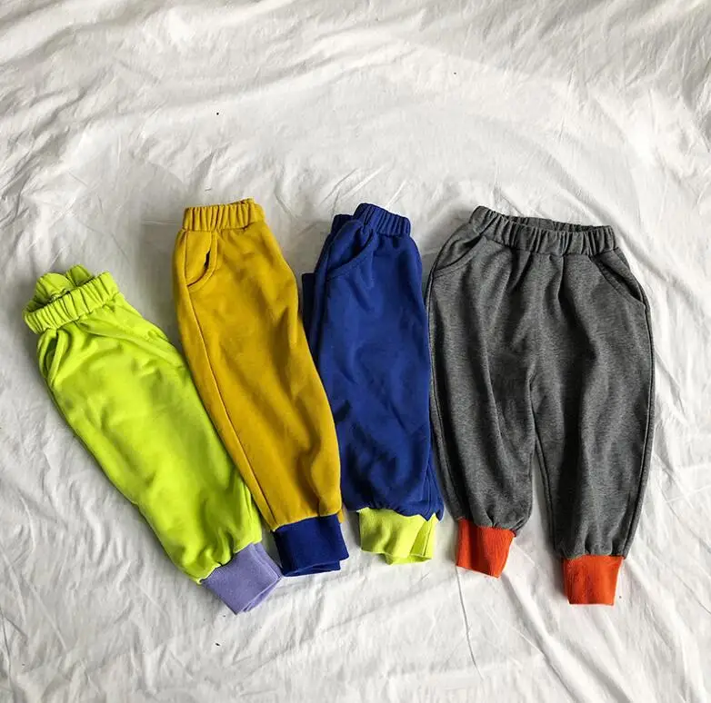 

2019 Hot Selling Girls Boys Harem Pants Autumn Spring Cotton Fashion Kids Pants 2-7T PV622