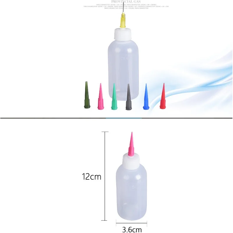1 шт., с 7 иглами, бутылка для грязи, прозрачный пластик, декоративная, сделай сам, профессиональный инструмент из мягкой керамики, красочный,, для дома, высокое качество
