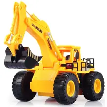 2016 new free shipping 6CH RC hydraulic excavator remote control toys rc tractor truck brinquedos carros radio-controlled toys