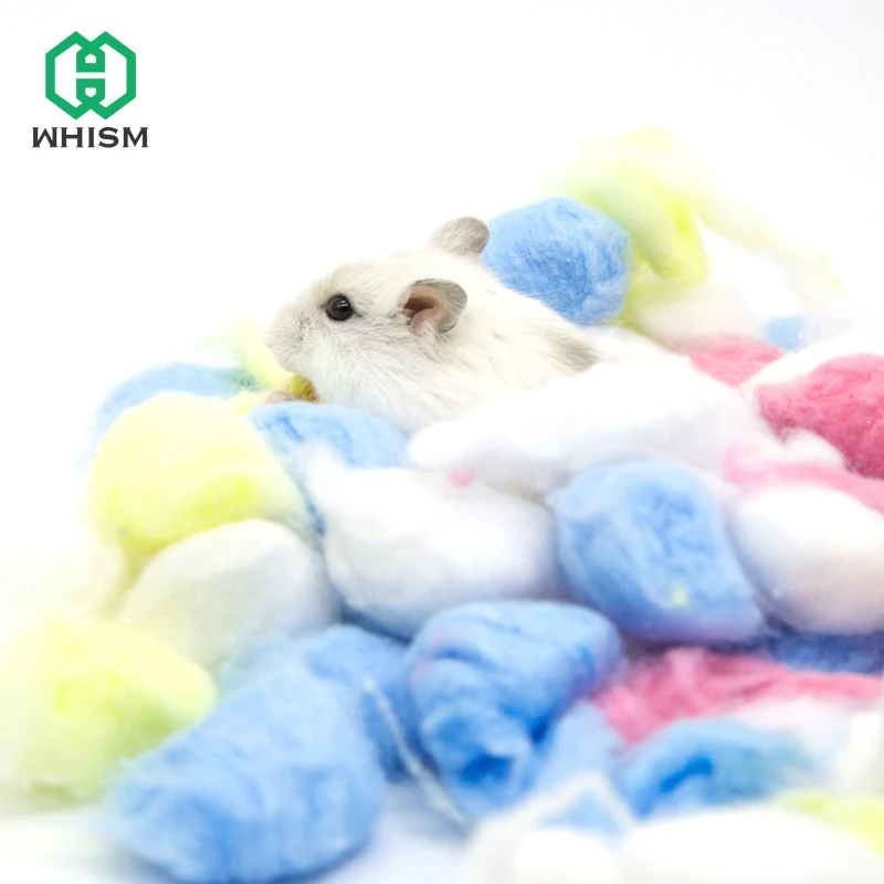 

100PCS Mouse House Warming Balls juguete para conejos Mini Cotton Hamster Ball Toys Small Pet Cage Warm Filler Pet Rabbit Toys