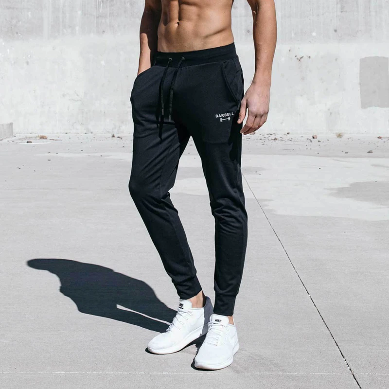 

Casual Funny Print Letter Barbell Mens Pants Cotton Spring/Autumn Gray Men Joggers Sweatpants Plus Size Trouser Joggers Straight