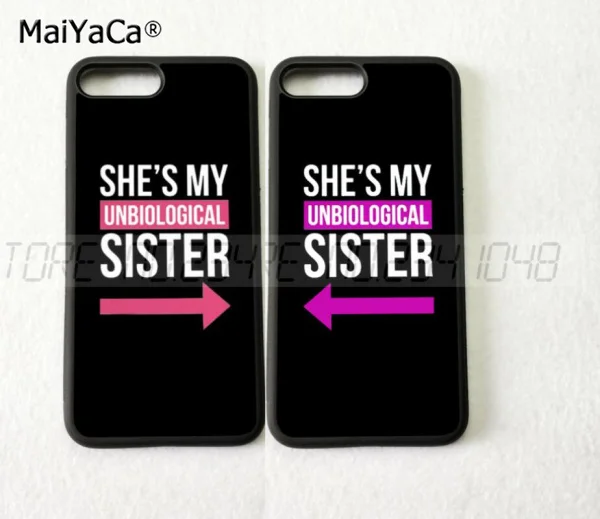 Силиконовые мягкие чехлы для телефонов my sister BFF best friends foreve iPhone 5s se 6 6s plus 7 7plus 8 8plus X