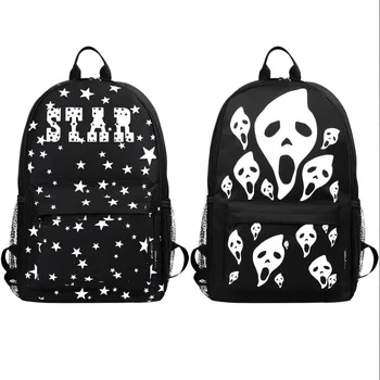 

Student Computer Charging Bag School Backpack Men's and Women's Luminous USB Outdoor Leisure Backpack Laptop Animation Bag