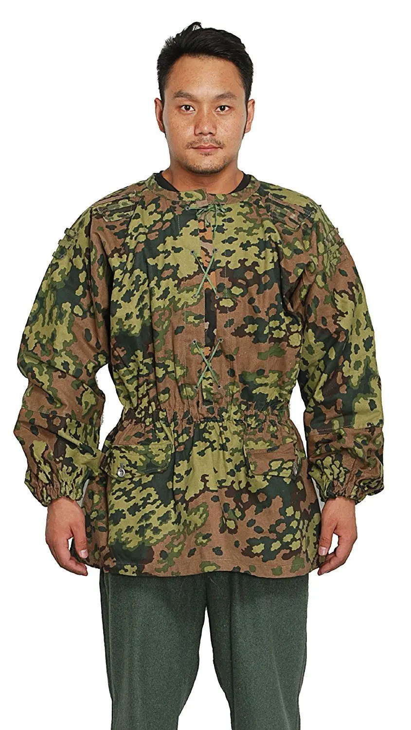 

REVERSIBLE WWII German Elite M42 OAK Smock Camo Color IN SIZE