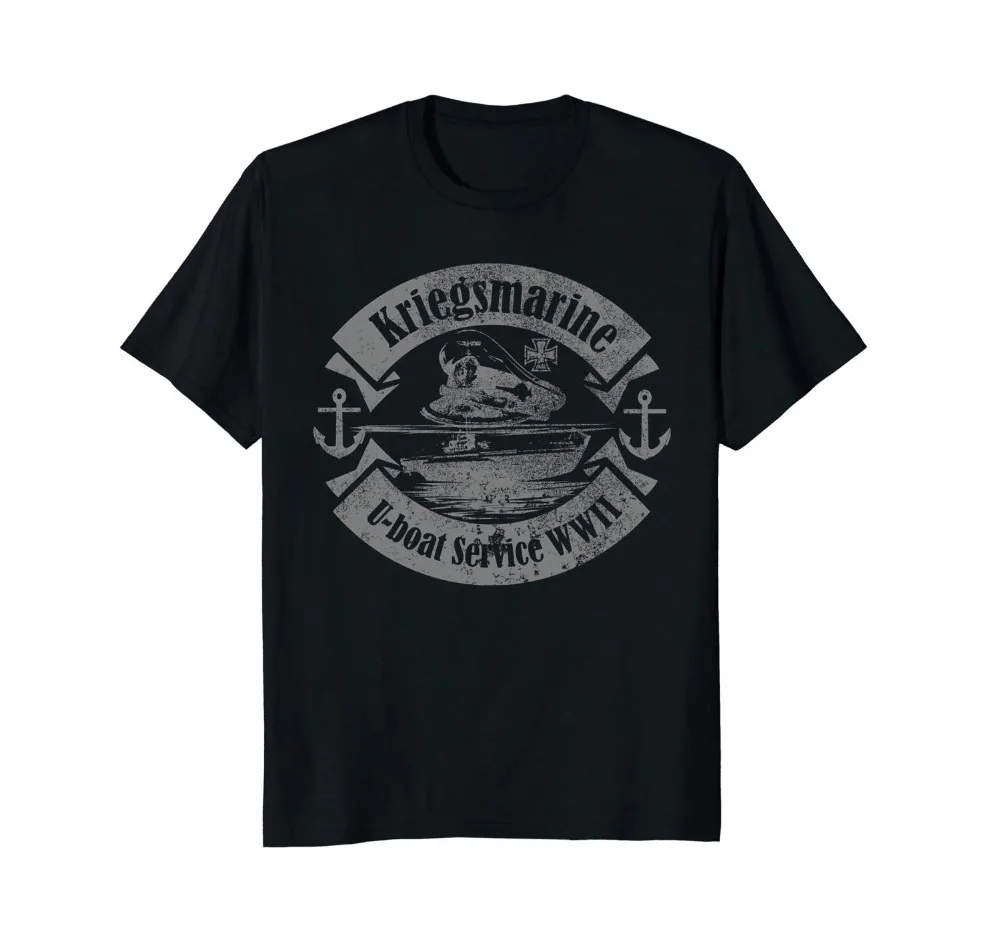

2019 Short Sleeve Ww2 German Submarine T Shirt - Kriegsmarine U-Boat Service Custom Tees Hoodies