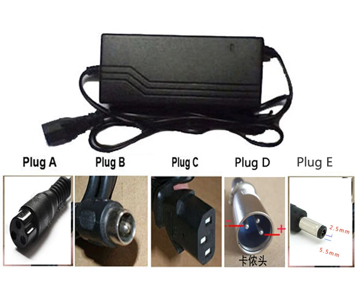

Electric Bicycle 48V 1.8A 1.6A 8AH 10AH 12AH For Lead-acid batterie Charger Ebike Scooter Wheelbarrow With US EU Plug