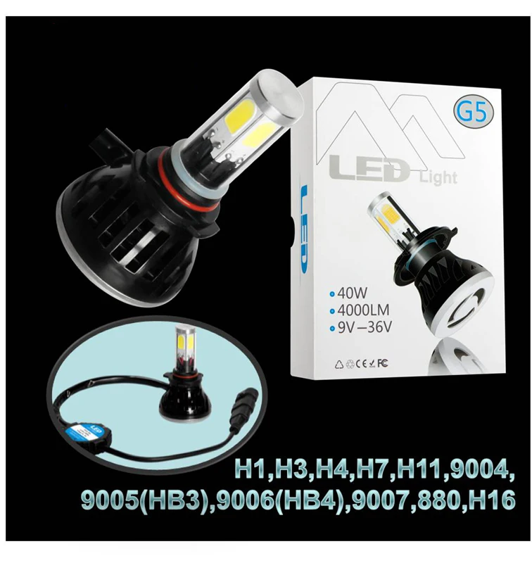 10Sets For Trucks And Car Vehicles Led Conversion Kit Canbus H4,h7 Led