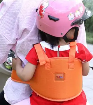 Электрический автомобиль детский ремень безопасности Мотоциклы велосипед детский пояс для верховой езды ребенок перевозчик - Цвет: Оранжевый