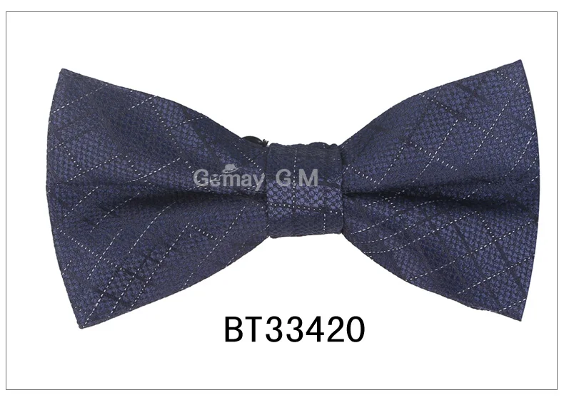 BT33420 Модный галстук-бабочка в полоску для мужчин и женщин, классический галстук-бабочка с узором пейсли для вечерние, свадебные галстуки с бантом для взрослых, мужские бабочки, регулируемый галстук - Цвет: BT33420