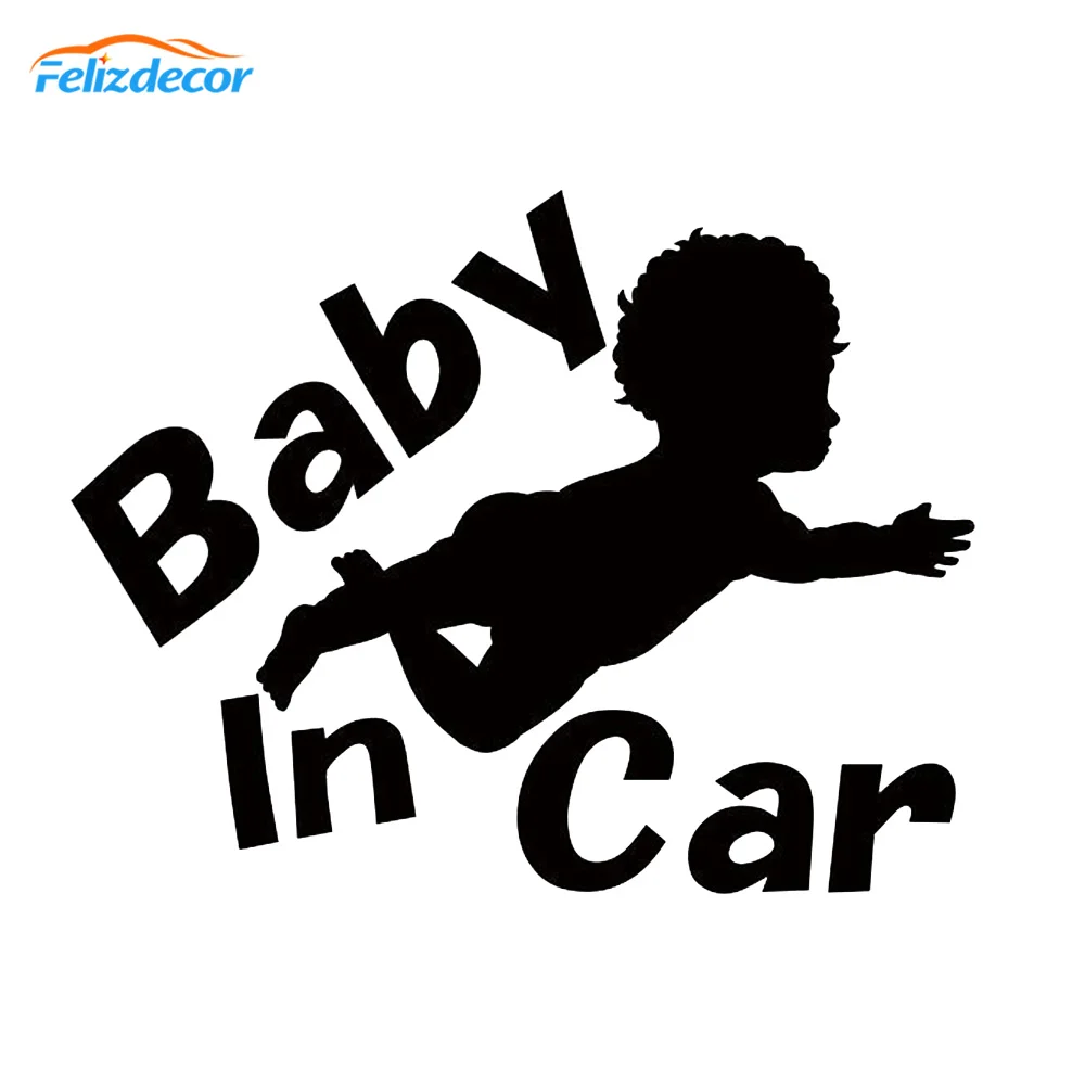 15 12cm Baby In Car Sign Decals Art Car Window Decor Logo Cutting