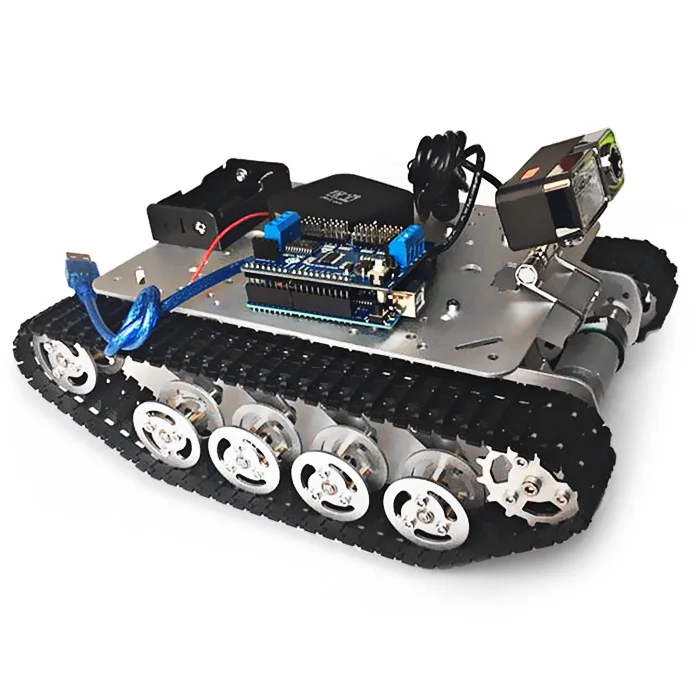 SZDoit TS100 Интеллектуальный Алюминиевый Сплав RC Танк с App управлением/0.3MP камера/5 кг