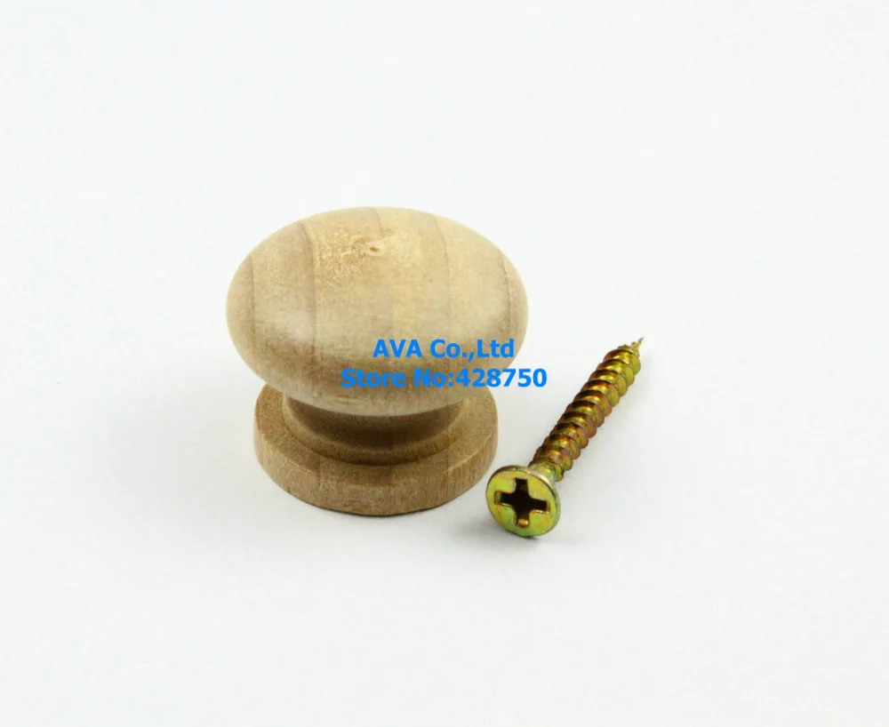 Buy 50 Pieces 25mm Wooden Drawer Knob Pull