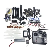 RC Drone Transmitter Gimbal Camera Mount Full Set 6-Axle Aircraft Kit HMF S550 Frame 6M GPS APM 2.8 Flight Control AT10 F08618-P