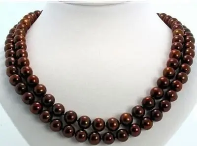 

FREE SHIPPING HOT sell new Style >>>>33 inch 10-11 MM SOUTH SEA chocolate PEARL NECKLACE