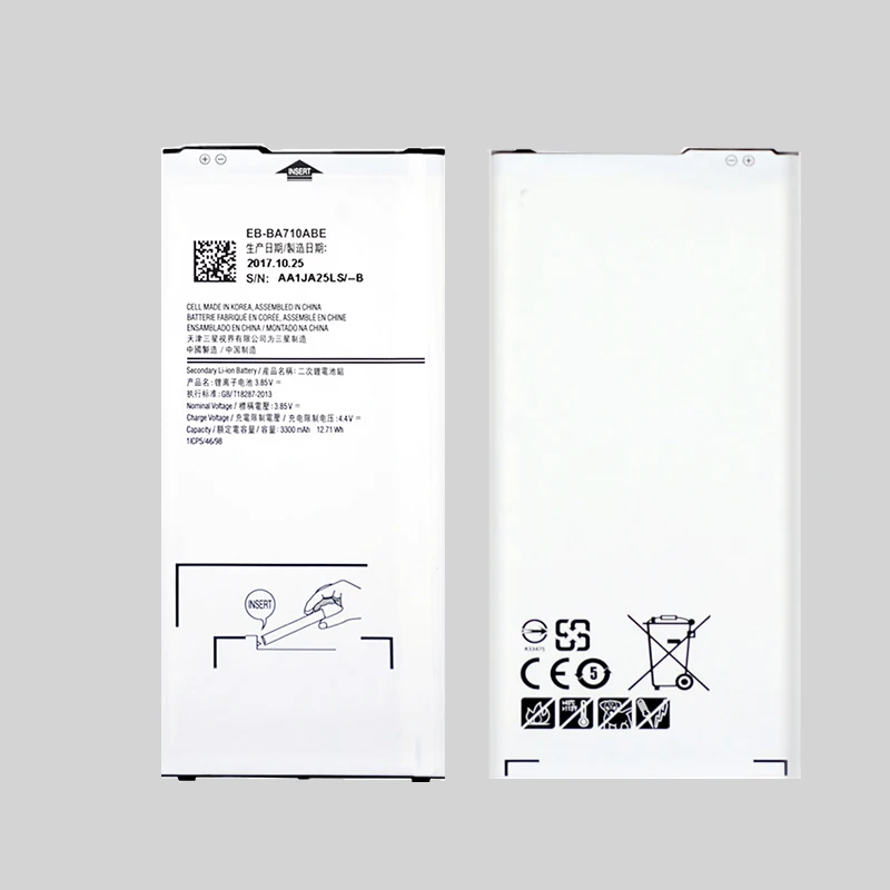Батарея EB BA710ABE для Samsung Galaxy A7 2016 A7100 A7109 A710F akku емкостью 3300 мА · ч|Аккумуляторы