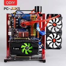 QDIY PC-JMK5 на заказ открытый алюминиевый блок водяное охлаждение платформа игра ПК материнская плата компьютер рамка Шасси кронштейн