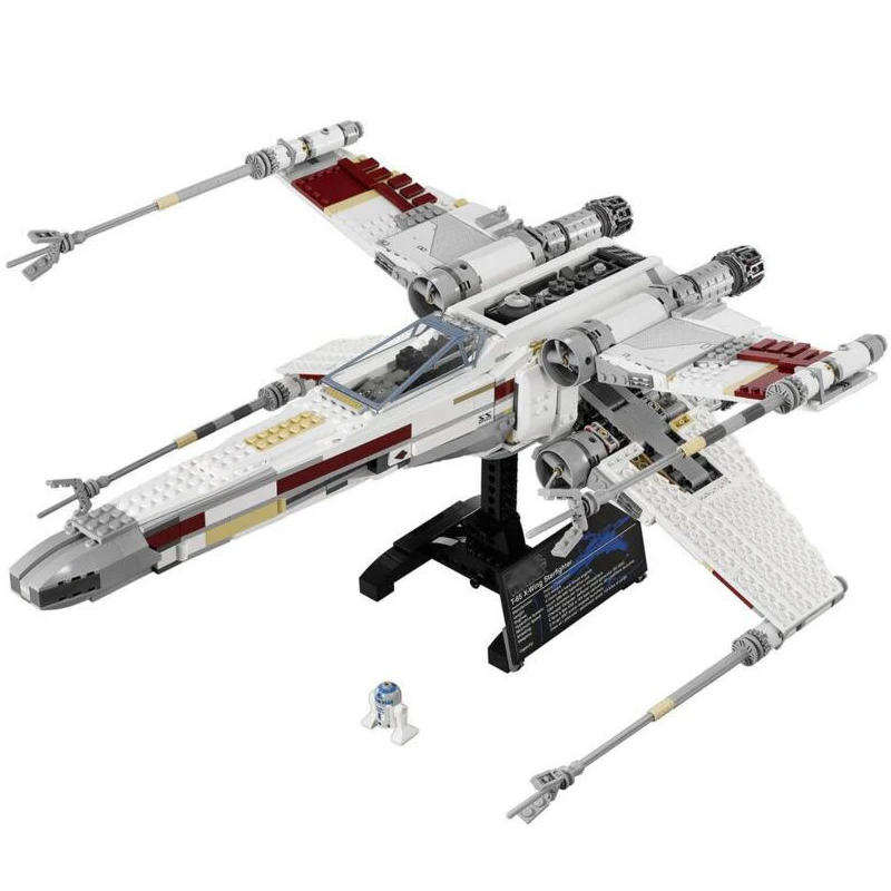 

2018 New Hot Stars Series War The X UCS wing Red Five Star Toy fighter Set Building Blocks Bricks Children 10240 with legoings