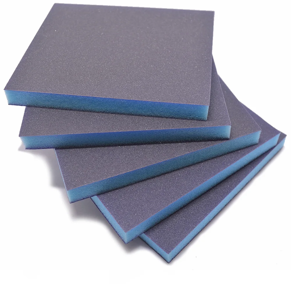 5PCS Sponge Sandpaper 120x100x12mm Drywall Polishing Sanding Sponge Block Grit 120 240 320 600 Double-Side sandpaper