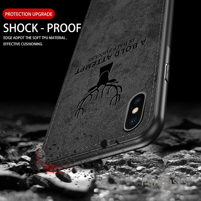 Роскошный олень ткань текстура чехол для телефона iphone X XS Max XR 7 8 6 6S Plus ультра