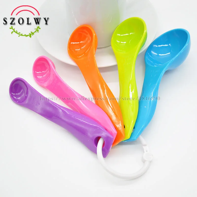 5pcsSetMeasuringSpoonScaleTablespoonTeaspoonGramScoopKitchen