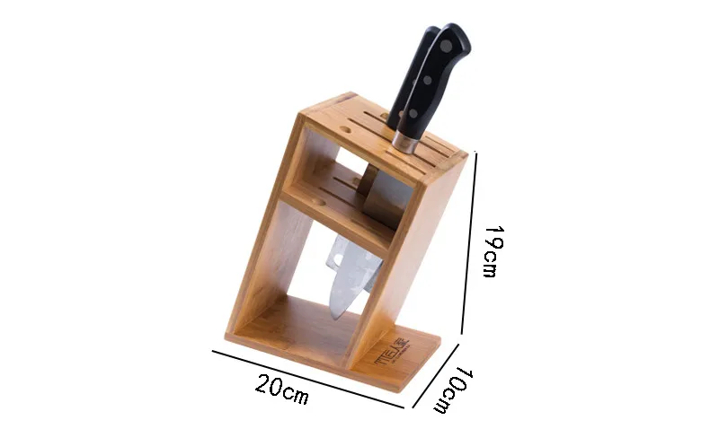 Высококачественная бамбуковая подставка под ножи вентилируемая сухая кухонная ножевая колодка креативная многофункциональная деревянная подставка для ножей кухонные аксессуары