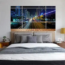 High Quality 3D Wall Sticker Downtown Highway Removable Wall Decal Home Decor VE