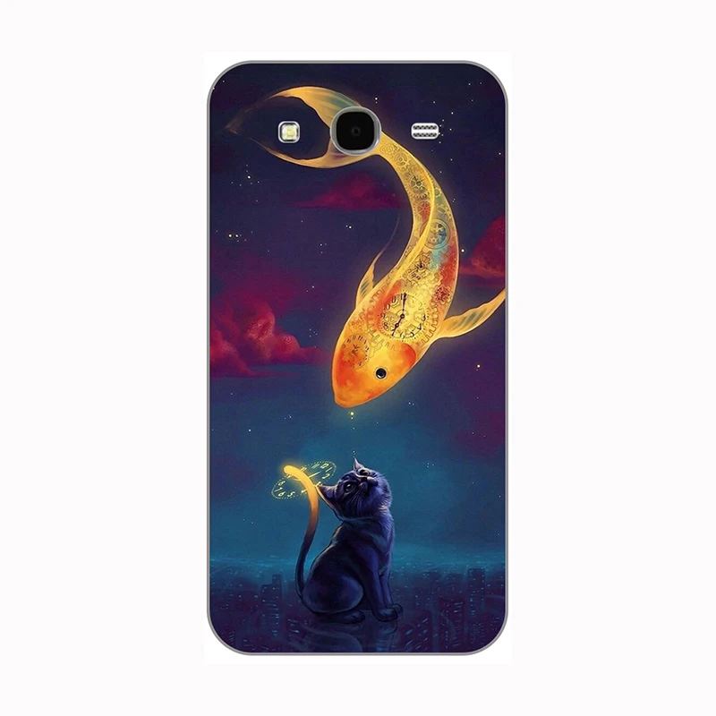 Для samsung Galaxy Mega 5,8 I9150 GT I9152 9150 9152 5," чехол кошка собака дизайн с изображением цветов и животных Краска твердая задняя крышка чехол для телефона - Цвет: Z43