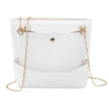Модная прозрачная сумка из ПВХ на цепочке, женские сумки через плечо, сумочка, Сумочка через плечо, сумка через плечо, Bolso Mujer# H15
