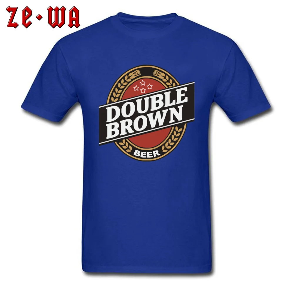 Double Brown 7128 Newest Men's T Shirt O-Neck Short Sleeve Cotton Fabric Tops Tees cosie Tee-Shirt Top Quality Double Brown 7128 blue