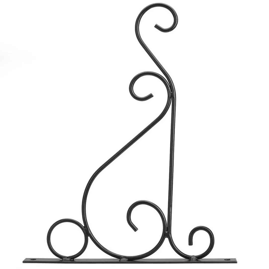 1pc 25cm Metal Plant Bracket Hanger Plants Wall Hanging Hook for Home Garden Planter Balcony Decoration