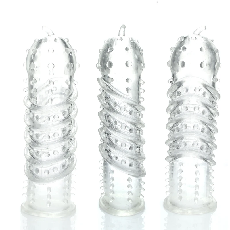 1 pcs Flexbile Soft Penis sleeve Condom Delay Ejaculation 1 pcs Flexbile Soft Penis sleeve Condom Delay Ejaculation