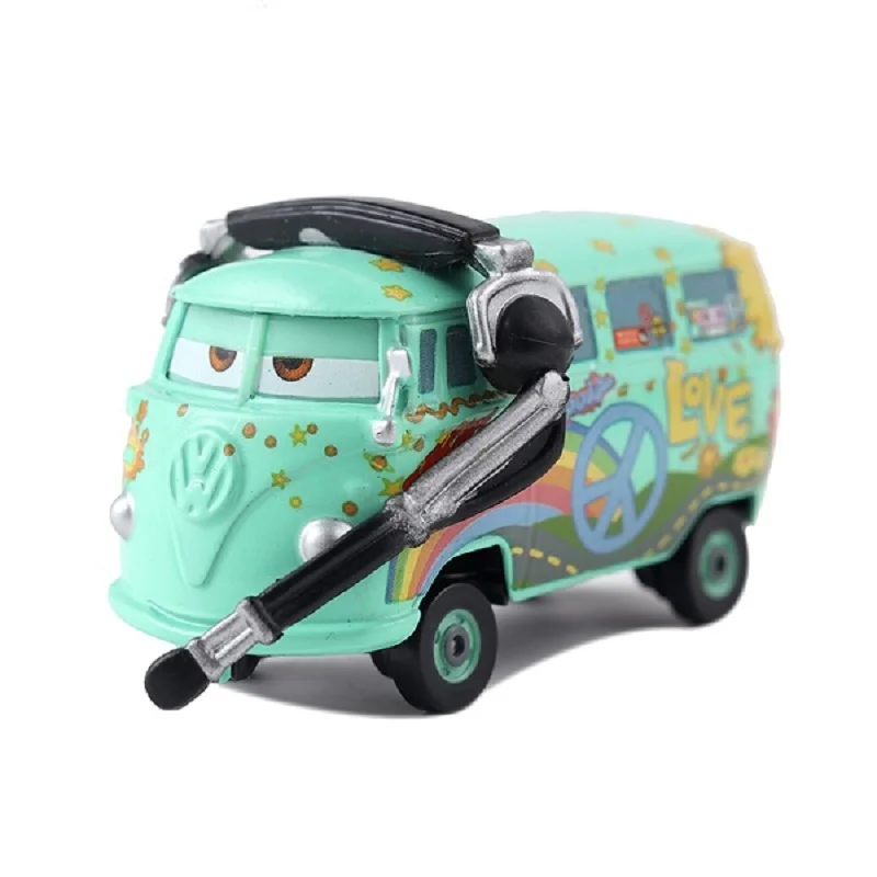 

Disney Pixar Cars 2 Fillmore With Headset Metal Diecast Toy Car Lightning McQueen Mater Jackson Storm Ramirez Cars 3