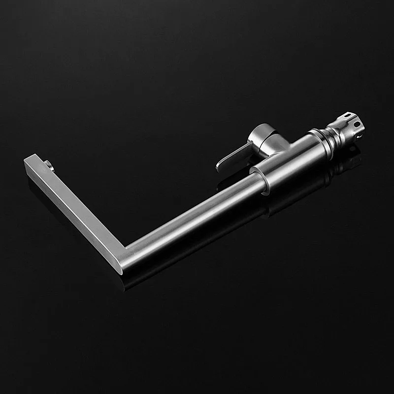 Stainless steel brushed kitchen faucet 360 degree rotation kitchen sink mixer water tap no paint no chromed original surface wall mount kitchen faucet