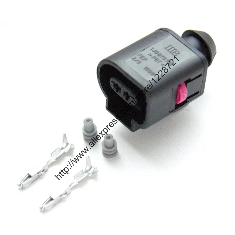 10 компл./лот 2Pin 1j097372 запечатанный женский JPT разъем стеклоочистителя для Audi VW VAG