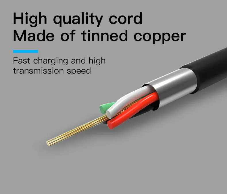 Хит продаж кабель Micro USB для быстрой зарядки мобильный телефон зарядный 0 5 м 1 2