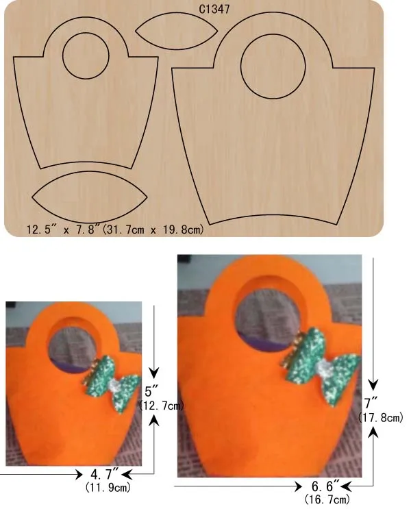 

New Flower basket Wooden die Scrapbooking C-1347 Cutting Dies Multiple sizes