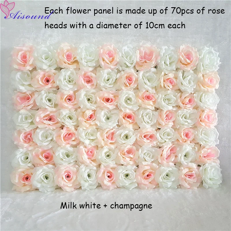White and champagne flowers decor