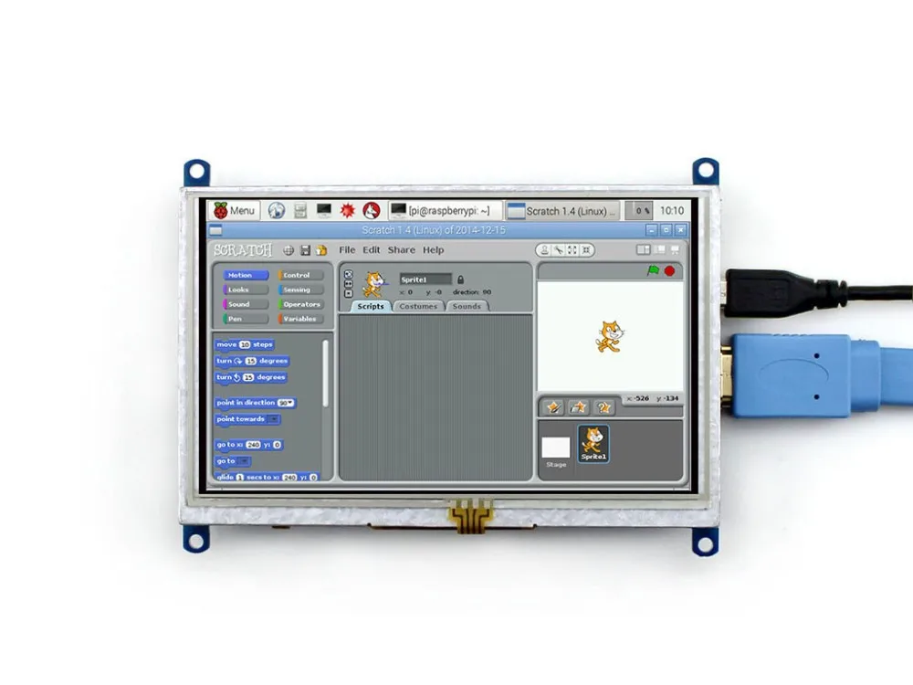Raspberry Pi 5 дюймов HDMI ЖК-дисплей модуль с сенсорным экраном Поддержка Raspberry Pi 3 Banana Pi Beaglebone черный USB Сенсорное управление