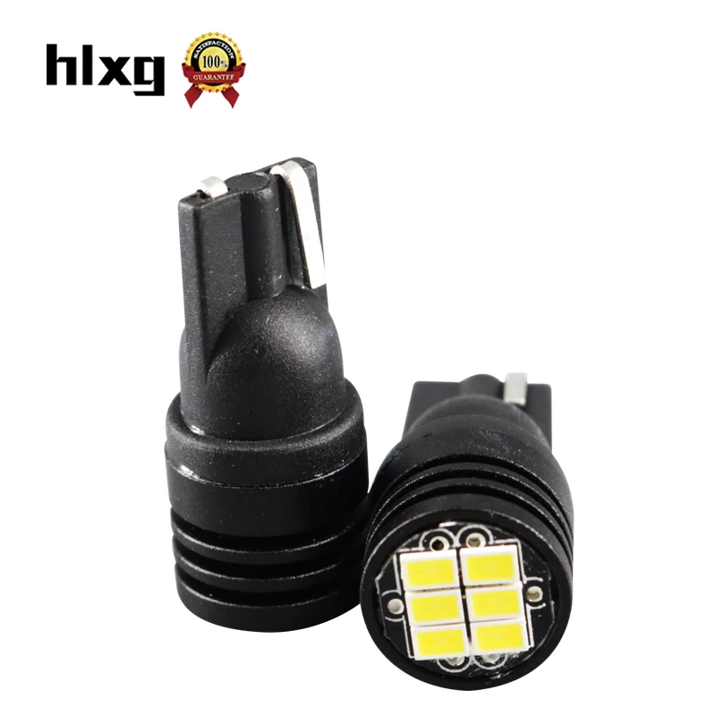 

HLXG 2PCS W5W T10 LED CANBUS Bulbs 12V 168 194 2825 Turn Signal Brake Lights No Error Car Side Parking Reading Backup Lamp