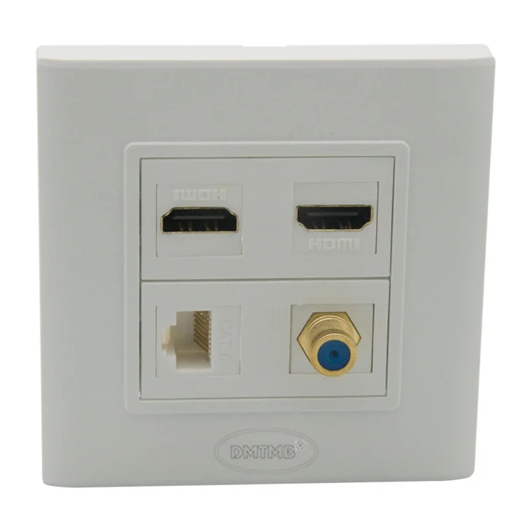 2 порта s HDMI 1 порт F head TV CAT6 RJ45 настенная пластина с разъемами Мама мама|rj45 wall plate|wall