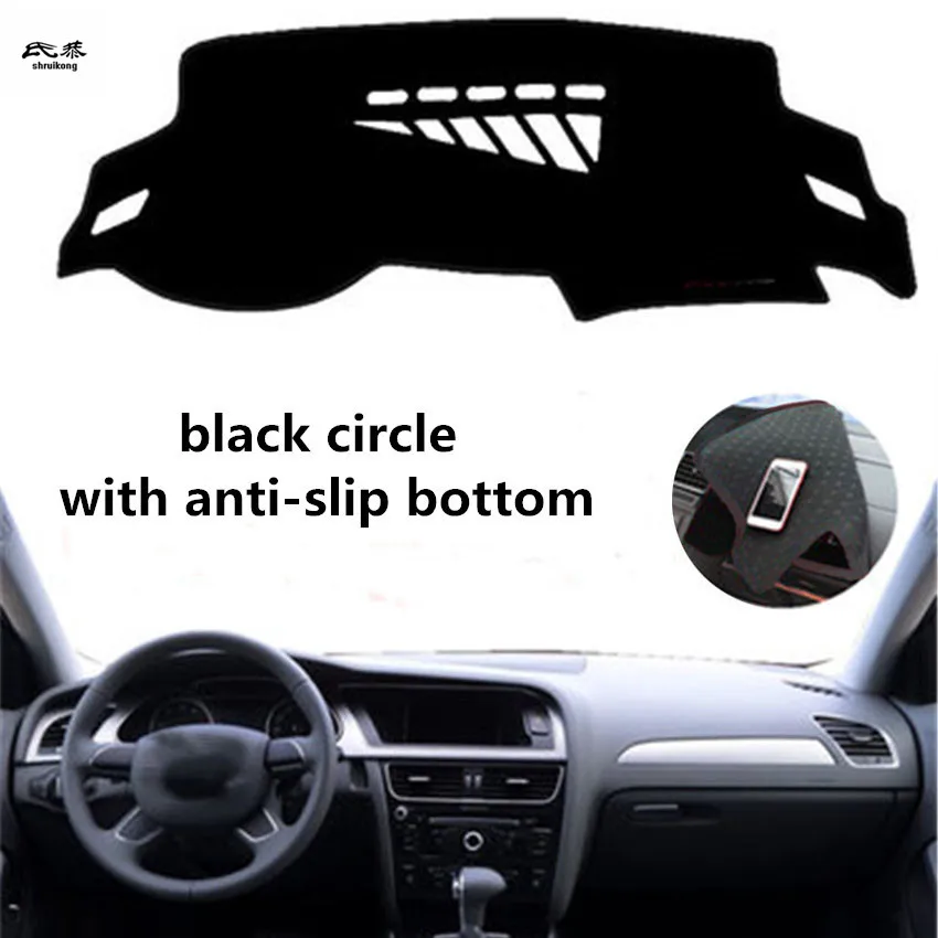 

Free shipping 1set for 2009-2016 AUDI A4 B8 car accessories car Dashboard Shade obstacle avoidance pad