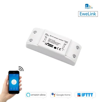 

EACHEN WiFi Smart Switch Compatible with Alexa Google Home Voice Control Wifi Trunk Switch Module DIY Your Smart Home