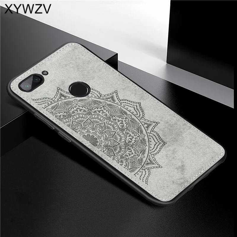

Xiaomi Mi 8 Lite Case Soft TPU Silicone Cloth Texture Hard PC Phone Case For Xiaomi Mi 8 Lite Back Cover For Xiaomi Mi 8 Lite