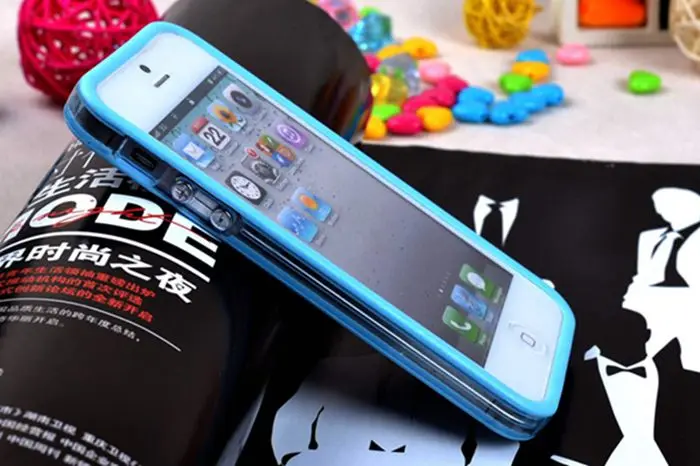 Горячая Розничная Гибридный Средний Прозрачный Бампер для iphone 5g 5s защита сотового телефона рамка ТПУ силиконовый резиновый чехол для телефона