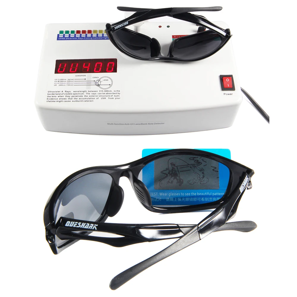 Queshark TR90 Uv400 Professional Polarized Cycling Sunglasses Bike Goggles Fishing Ski Glasses Sports Bicycle Sunglasses Eyewear