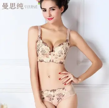

Sexy Bras Larger Sizes Push Up Women's Underwear ABCD Cup Brassiere Luxury Sexi Woman Lingerie Embroidery Brasier Mujer CG66