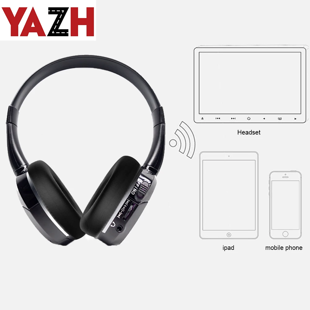 Bluetooth наушники на подголовник портативная гарнитура с активным шумоподавлением